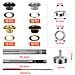 Kit Di Utensili Per Occhielli Con 440 Set Di Occhielli Metallici Da 5 Mm - Foto miniatura 3