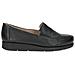 Black Casual Closed Loafers Mocassino Pelle Scarpe Donna Nero Eu 36, 9-24750-41-02b - Foto miniatura 2