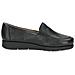 Black Casual Closed Loafers Mocassino Pelle Scarpe Donna Nero Eu 36, 9-24750-41-02b - Foto miniatura 3