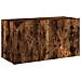 Mobile TV a Parete con Luci LED Rovere Fumo 80x35x41 cm - Foto miniatura 9