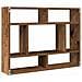 Mensola a Muro Legno Antico 75x16x55 cm in Legno Multistrato - Foto miniatura 3
