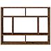 Mensola a Muro Legno Antico 75x16x55 cm in Legno Multistrato - Foto miniatura 8