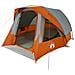 Tenda Familiare Cabina 6 Persone Grigia Arancione Impermeabile - Foto miniatura 2