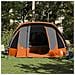 Tenda Familiare Cabina 6 Persone Grigia Arancione Impermeabile - Foto miniatura 3