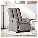 Poltrona Elettrica Reclinabile Tortora In Tessuto - Foto miniatura 8