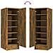 Lusso Casadino -  Scarpiera Rovere Fumo 32x35x92 Cm In Legno Multistrato - Foto miniatura 7