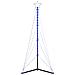 Albero di Natale a LED 363 LED Blu 182 cm - Foto miniatura 4