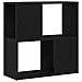 Scaffale  Nero Rovere 60x24x63 cm in legno ingegnerizzato - Foto miniatura 1
