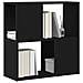 Scaffale  Nero Rovere 60x24x63 cm in legno ingegnerizzato - Foto miniatura 3