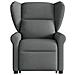 Poltrona Alzapersona Massaggi Reclinabile Grigio Scuro Tessuto - Foto miniatura 4