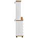 "Vetrina  “ASKIM” Bianca 91x40x199.5 cm Legno Massello di Pino, Vetrina  ""ASKIM"" Bianca 91x30x104 cm Legno Massello di Pino, Comò  ""ASKIM"" Bianco 91x40x95.5 cm Legno Massello di Pino" - Foto miniatura 9