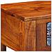 Tavolino  40x30x36 cm in Legno Massello di Acacia - Foto miniatura 9