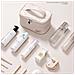 Nuova Borsa Cosmetica Aperta Da Borsetta Beige - Foto miniatura 4