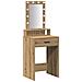 Toeletta con Luci LED Rovere 50x41x140 cm - Foto miniatura 1