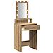 Toeletta con Luci LED Rovere 50x41x140 cm - Foto miniatura 4