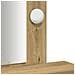 Toeletta con Luci LED Rovere 50x41x140 cm - Foto miniatura 9