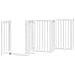 Cancello Cani Porta Pieghevole Bianco 15 Pannelli 750 cm Pioppo - Foto miniatura 4