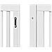 Cancello Cani Porta Pieghevole Bianco 15 Pannelli 750 cm Pioppo - Foto miniatura 9