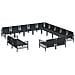 Set Divano da Giardino 13 pcs Antracite Acciaio - Foto miniatura 7