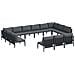 Set Divano da Giardino 13 pcs Antracite Acciaio - Foto miniatura 1