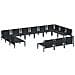 Set Divano da Giardino 13 pcs Antracite Acciaio - Foto miniatura 4