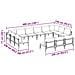 Set Divano da Giardino 13 pcs Antracite Acciaio - Foto miniatura 7