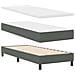 Letto box spring con materasso Grigio scuro 80 x 200 cm - Foto miniatura 1