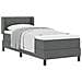 Letto box spring con materasso Grigio scuro 80 x 200 cm - Foto miniatura 3