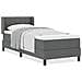 Letto box spring con materasso Grigio scuro 80 x 200 cm - Foto miniatura 4