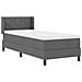 Letto box spring con materasso Grigio scuro 80 x 200 cm - Foto miniatura 7