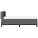 Letto box spring con materasso Grigio scuro 80 x 200 cm - Foto miniatura 9
