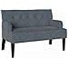Panca Chesterfield Grigio scuro 112 x 65.5 x 75 cm Velluto - Foto miniatura 1
