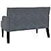 Panca Chesterfield Grigio scuro 112 x 65.5 x 75 cm Velluto - Foto miniatura 6