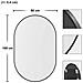 SPECCHIO OVALE 100X50CM Cornice Nera Stile Loft - Foto miniatura 2