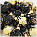 Set di Palle di Natale 40 pcs Nero e Oro Plastica - Foto miniatura 6
