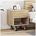 Comodino Rovere Sonoma 40,5 x 40 x 48 cm Legno multistrato - Foto miniatura 2