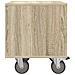 Comodino Rovere Sonoma 40,5 x 40 x 48 cm Legno multistrato - Foto miniatura 7