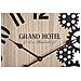 Orologio Da Parete Grand Hotel Paris In Legno E Ferro Industrial - Foto miniatura 2