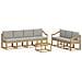 Set di divani da esterno 8 pcs Bianco e Grigio Chiaro - Foto miniatura 1