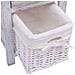 Comodini Shabby Chic 2 Pezzi Bianchi In Legno - Foto miniatura 6
