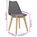 Sedie da Pranzo 4 pz Grigie in Plastica - Foto miniatura 5
