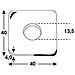 Kl4180041 - Rondelle, Zincate, Din 436, 1.000 G, 13,5 X 40 X 40 X 4 Mm - Foto miniatura 2