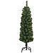 Albero di Natale Artificiale Sottile con Base Verde 150 cm PVC - Foto miniatura 5