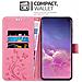 Custodia Compatibile Con Samsung Galaxy S10 5g In Rosa Fiore - Coperchio Protettivo In Design Floreale Con Chiusura Magnetica, Funzione Stand E Slot Per Carte - Foto miniatura 2