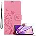 Custodia Compatibile Con Samsung Galaxy S10 5g In Rosa Fiore - Coperchio Protettivo In Design Floreale Con Chiusura Magnetica, Funzione Stand E Slot Per Carte - Foto miniatura 1