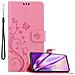 Custodia Compatibile Con Samsung Galaxy S10 5g In Rosa Fiore - Coperchio Protettivo In Design Floreale Con Chiusura Magnetica, Funzione Stand E Slot Per Carte - Foto miniatura 4