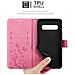 Custodia Compatibile Con Samsung Galaxy S10 5g In Rosa Fiore - Coperchio Protettivo In Design Floreale Con Chiusura Magnetica, Funzione Stand E Slot Per Carte - Foto miniatura 8