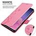 Custodia Compatibile Con Samsung Galaxy S10 5g In Rosa Fiore - Coperchio Protettivo In Design Floreale Con Chiusura Magnetica, Funzione Stand E Slot Per Carte - Foto miniatura 3