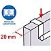 Doppia - Allungabile Sopra La Porta Portasciugamano - Tea Towel Holder Per Armadio Porte E Cassetti - No Foratura - A Scomparsa - 98-157 X 5.5 X 4.7 - Foto miniatura 3