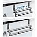 Doppia - Allungabile Sopra La Porta Portasciugamano - Tea Towel Holder Per Armadio Porte E Cassetti - No Foratura - A Scomparsa - 98-157 X 5.5 X 4.7 - Foto miniatura 4